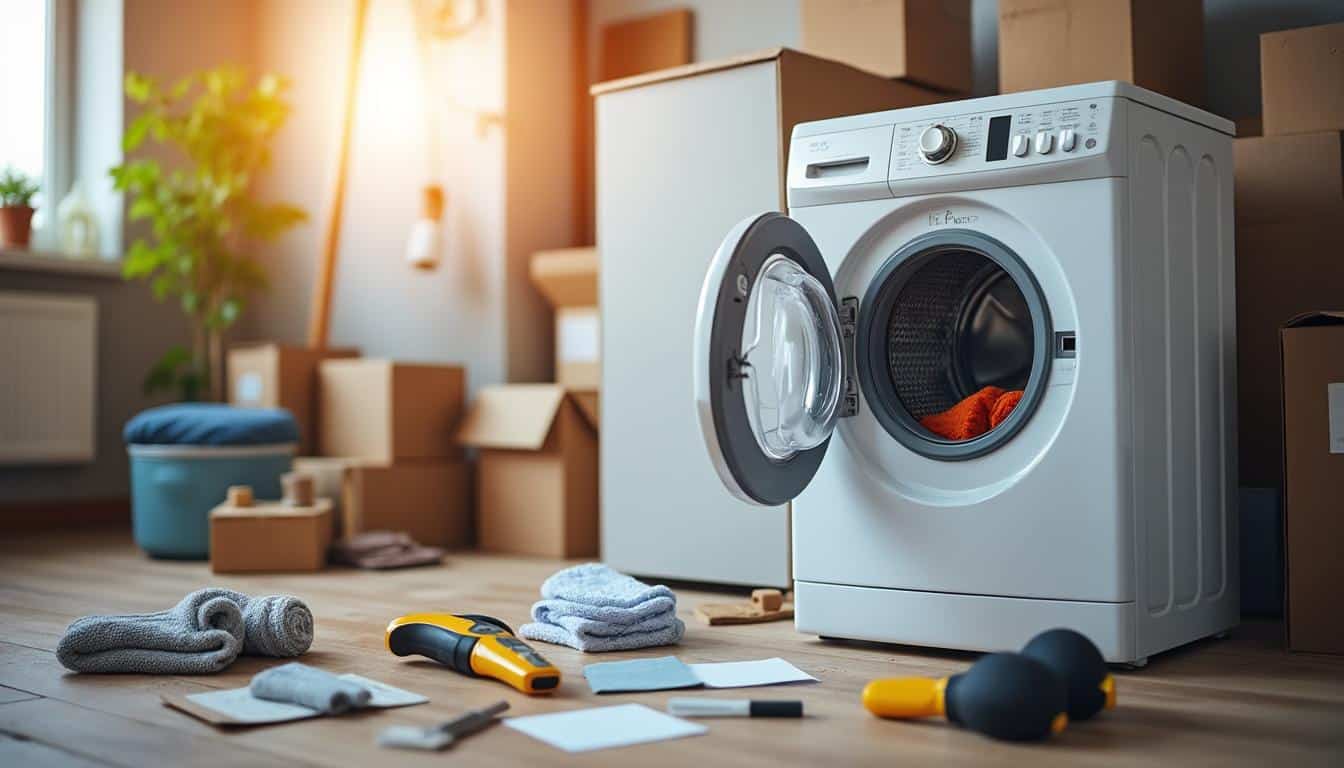 Illustration: Préparer efficacement le déménagement de votre machine à laver