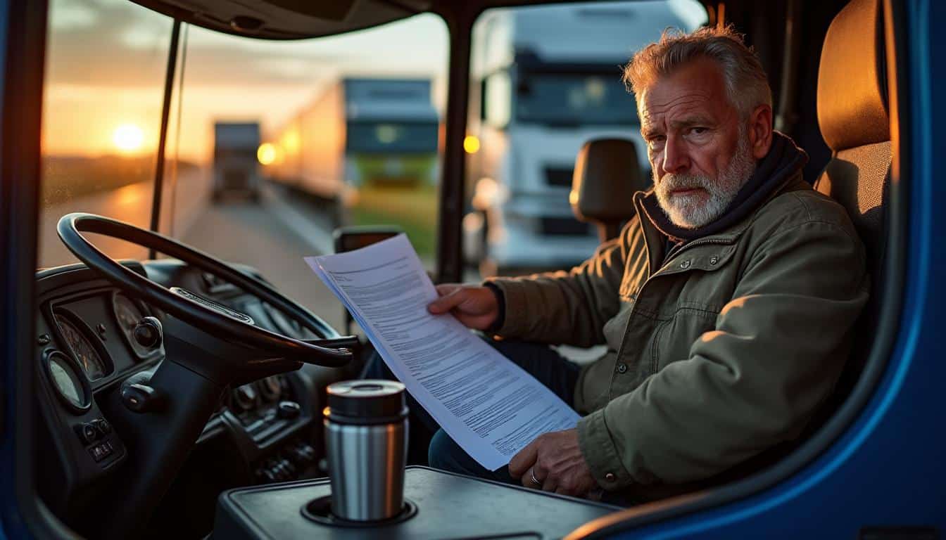 Illustration: Comprendre le dispositif du congé de fin d’activité pour les chauffeurs routiers