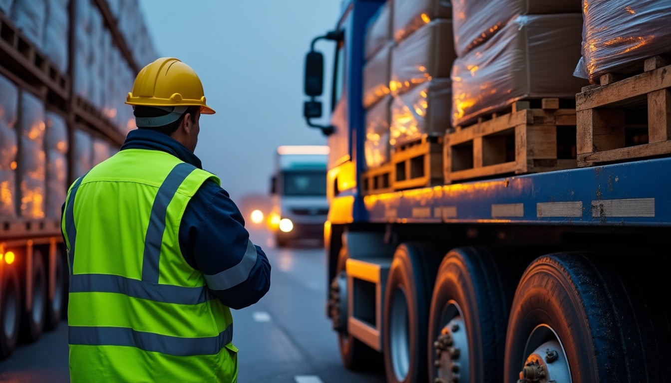 Illustration: Comprendre la capacité nécessaire pour le transport routier de marchandises lourdes