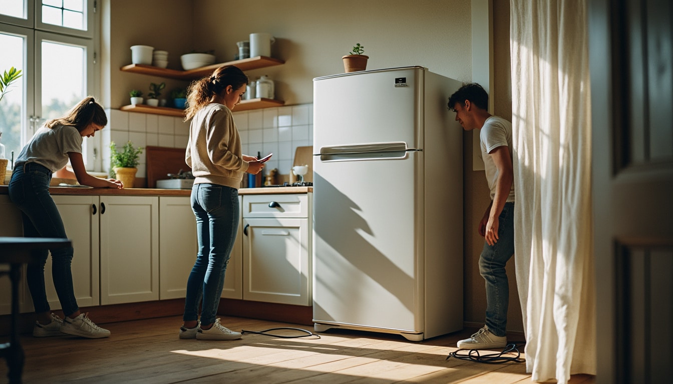 Déplacer le frigo : conseils pratiques pour un transport sans risque