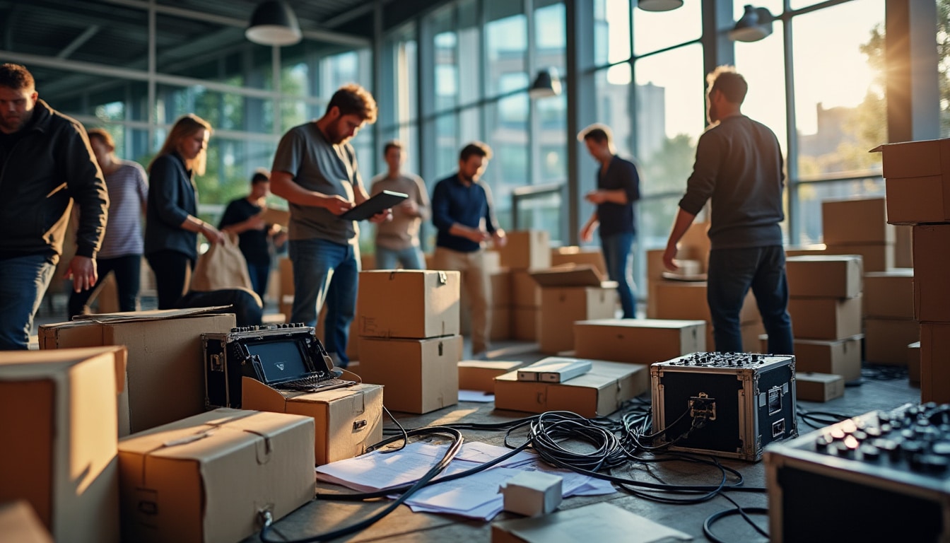 Illustration: Comprendre le rôle essentiel de la logistique dans l’organisation d’un événement