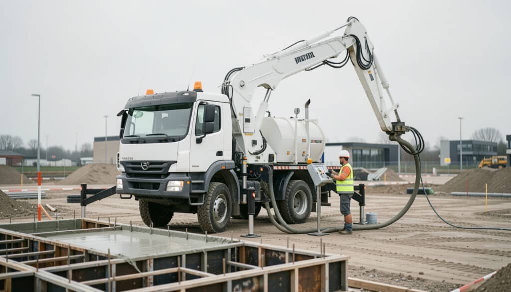 Camion-pompe à béton : fonctionnement et dimensions