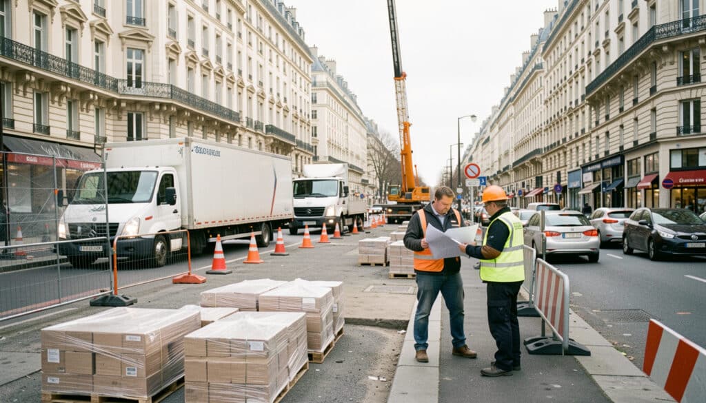 Logistique de chantier à Paris : mieux gérer les flux
