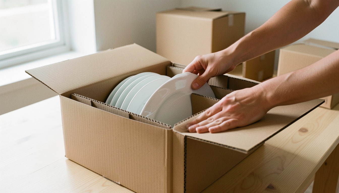 Carton pour assiettes de déménagement sans casse