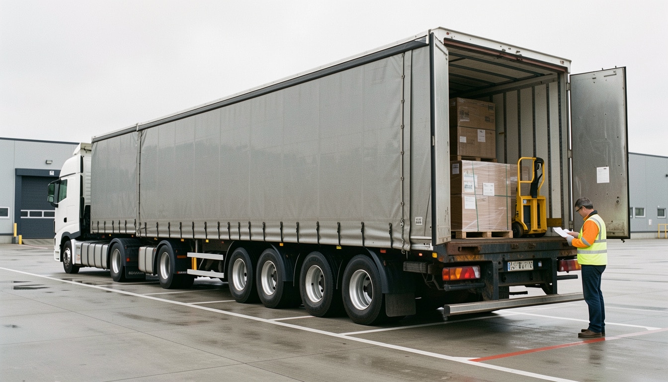 Charge utile d’une semi-remorque de 44 tonnes