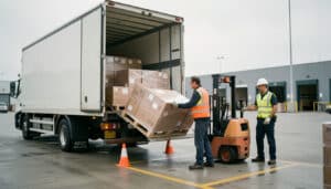 Déchargement de camion : étapes, risques et sécurité