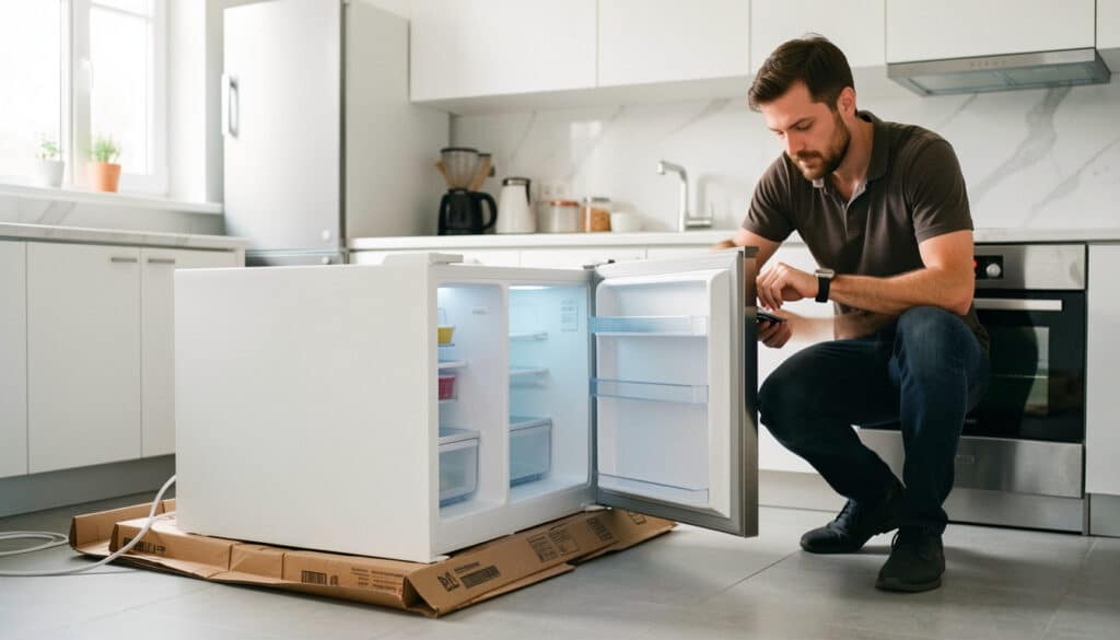 Frigo couché 1 heure : quand le rebrancher sans risque