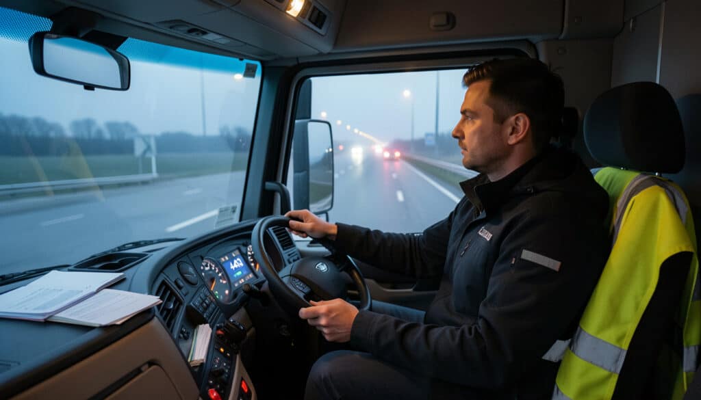Temps de service d’un chauffeur routier avant 5 h